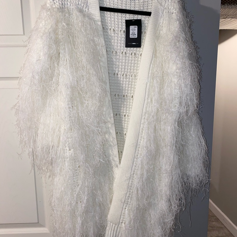 Fur cardigan
